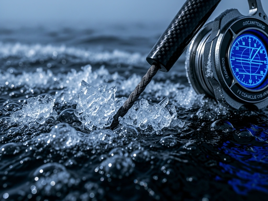 Extreme macro of arctic fishing gear