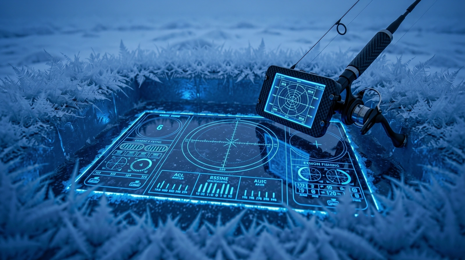 Arctic ice sonar texture
